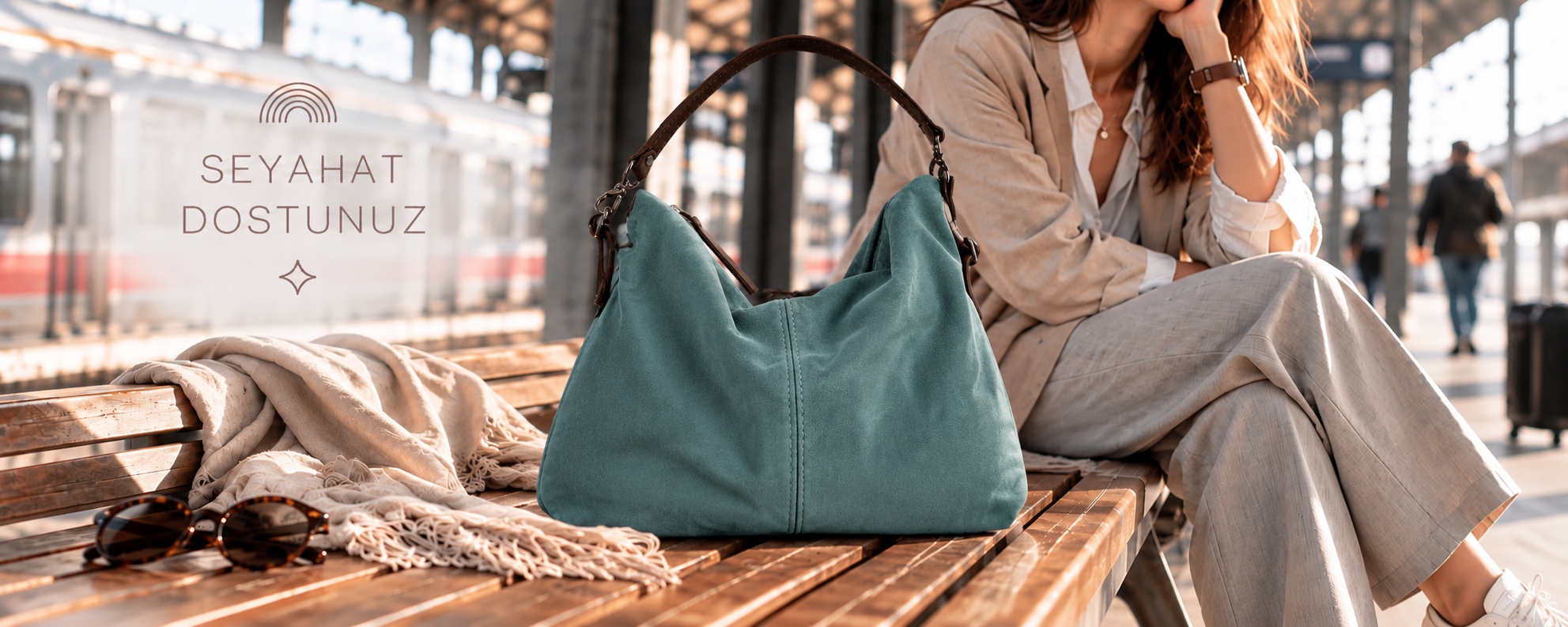 Seyahatlerinizin Vazgeçilmezi, Süet Hobo/Clutch İkili Çanta Renkleri